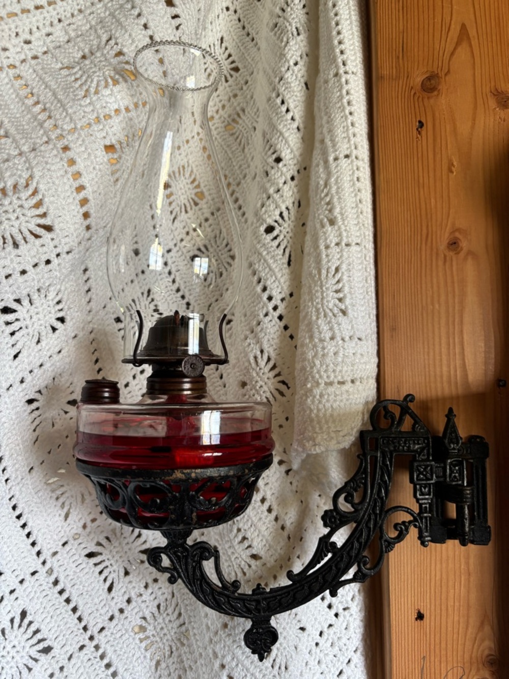 Bracketed Oil Lamp